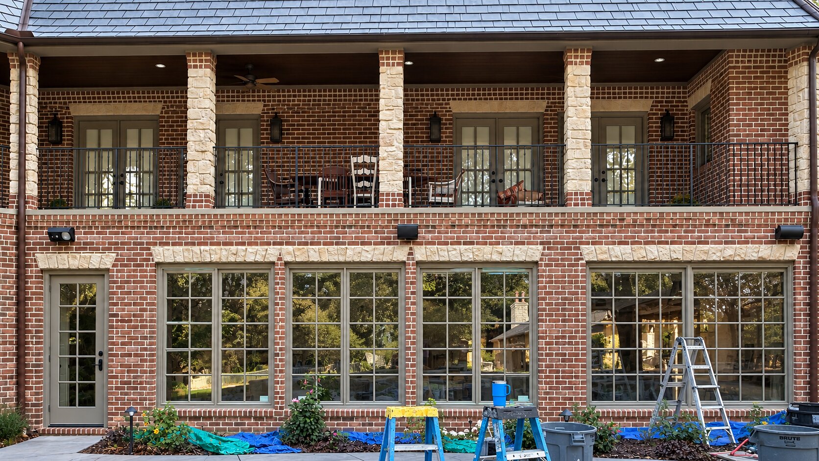 Dallas home before the picture window replacement