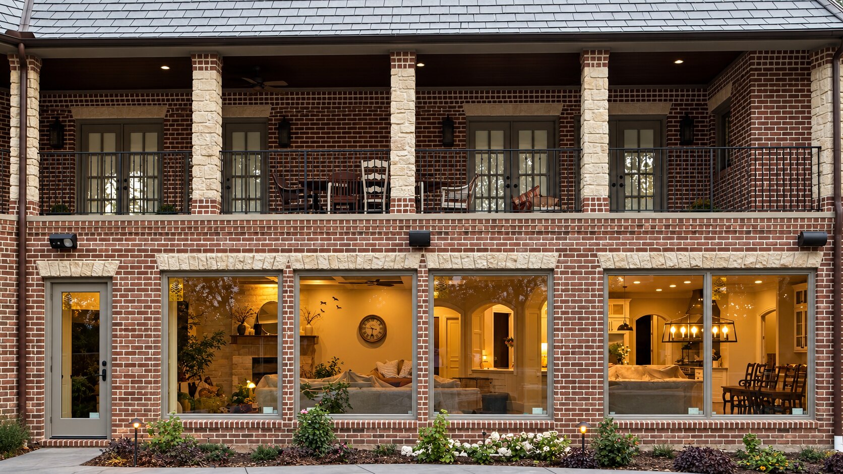 Dallas home after the picture window replacement